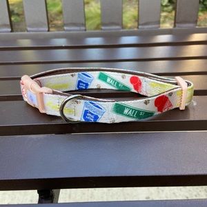 dog collar- double layered comfort fit New York City theme- free shipping
